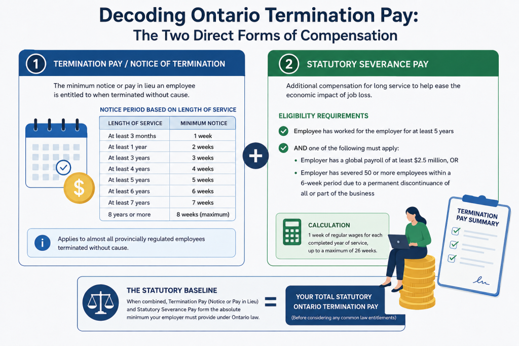 Nadi Law – Criminal Lawyer & Employment Lawyer – Oshawa, Whitby, Pickering, Ajax & Toronto | Severance Entitlement Ontario: What Employees Are Legally Entitled to in 2026 (Termination Pay Explained) Nadi Law – Criminal Lawyer & Employment Lawyer – Oshawa, Whitby, Pickering, Ajax & Toronto | Severance Entitlement Ontario: What Employees Are Legally Entitled to in 2026 (Termination Pay Explained)